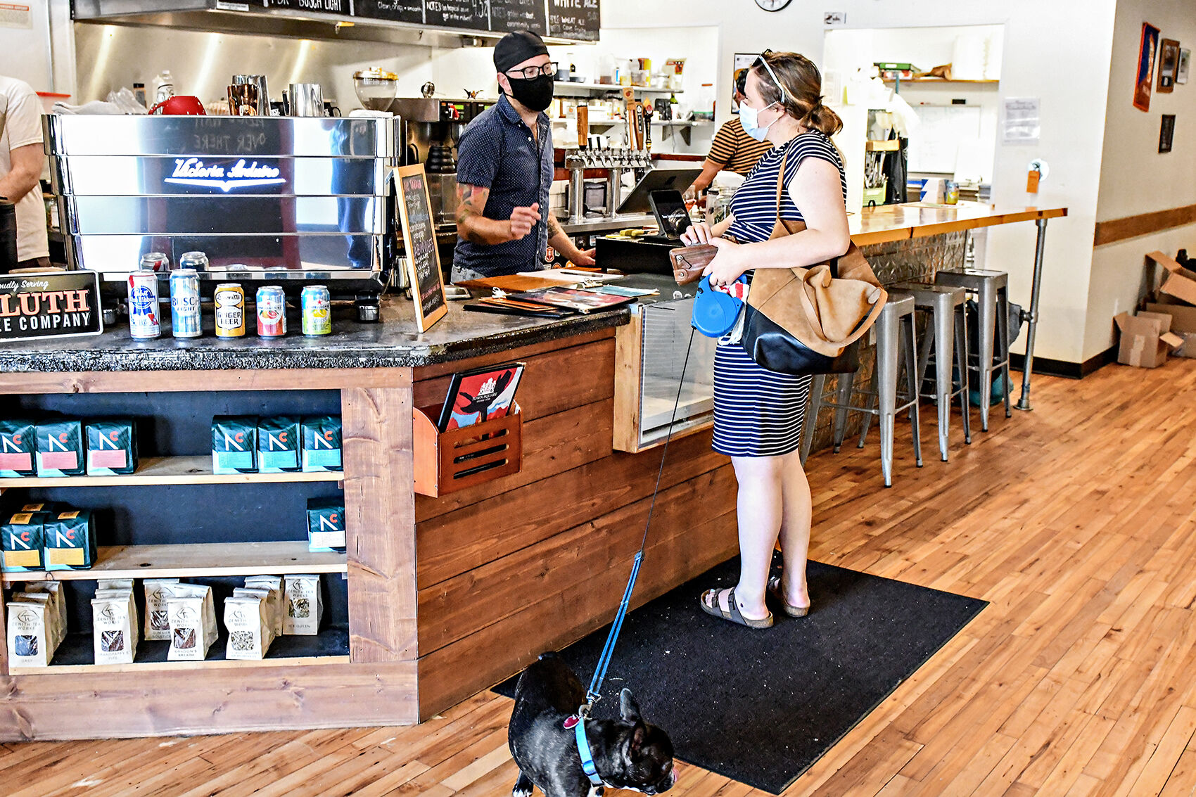 Tucker Schneider helps customer